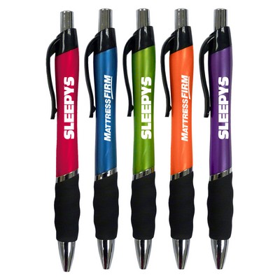 Union Printed - The Venture - Clicker Pen with Black Rubber Grip